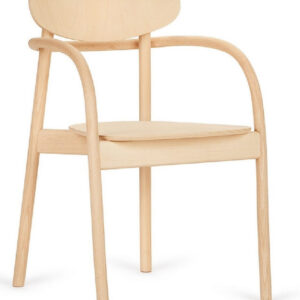 A.DAVIS fauteuil design en bois courbé