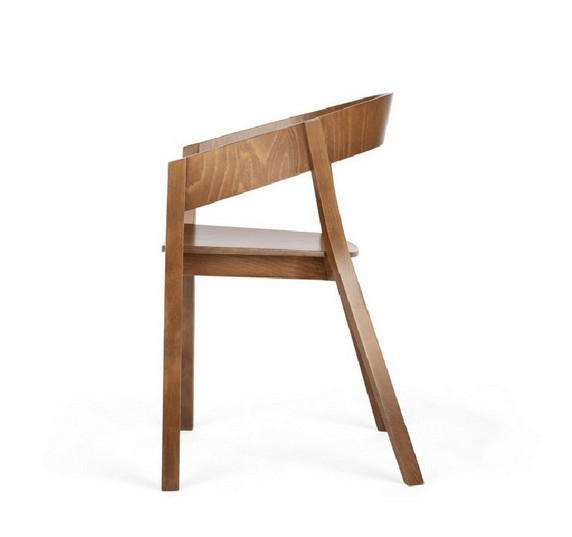 ARCWOOD fauteuil de table ou bureau design minimaliste en bois de hêtre ou chêne - Image 4