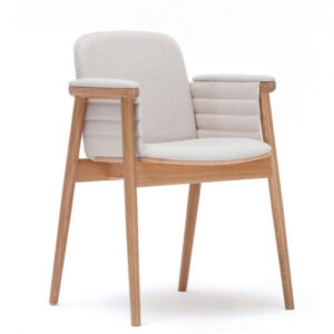 AXEL petit fauteuil bois tapissé intégral & design