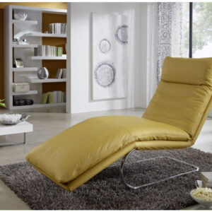 BODYTOUCH, chaise longue flexible en cuir ou tissu 65 cm
