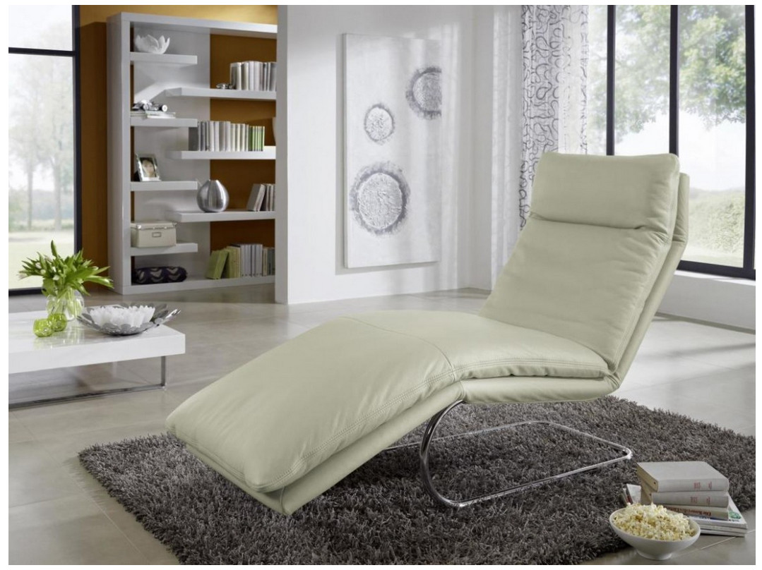 BODYTOUCH, chaise longue flexible en cuir ou tissu 65 cm - Image 2