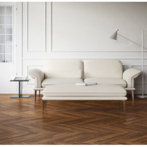 Canapé 2,5 places CONTEMPLATION.TM design cuir ou tissu