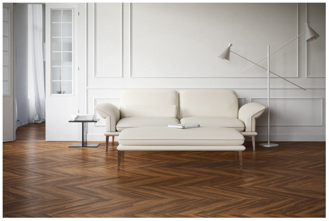 Canapé 2,5 places CONTEMPLATION.TM design cuir ou tissu