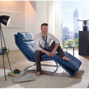 Chaise longue BODYTOUCH relax manuelle en cuir ou tissu