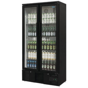 Armoire à boissons double porte coulissante ou battante