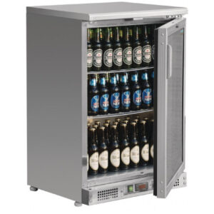 Mini armoire à boissons inox vitrée