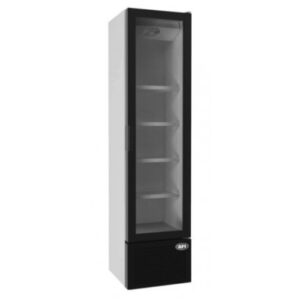Réfrigérateur étroit porte vitrée