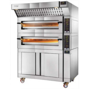 Four à pizza électrique cuisson feu de bois pour 2 x 9 pizzas